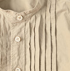 Compact Damp Pintuck Shirt Dress Detail