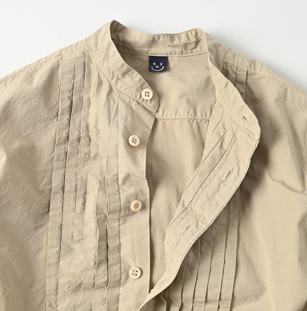 Compact Damp Pintuck Shirt Dress Detail