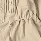 Compact Damp Pintuck Shirt Dress Detail
