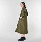 Compact Damp Pintuck Shirt Dress Female Model