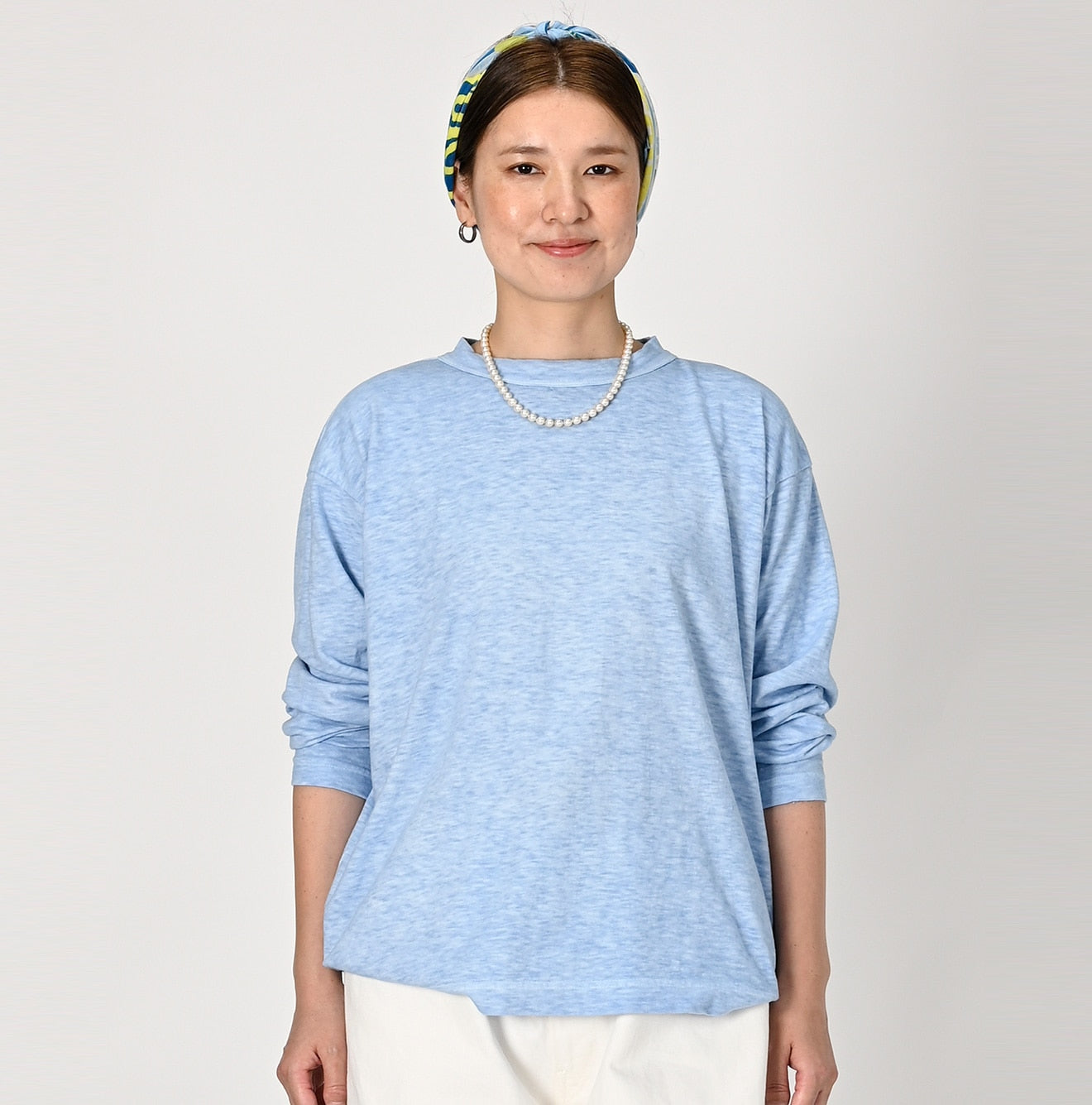Plant Dying 908 Ocean T-shirt Long Sleeve Female Model
