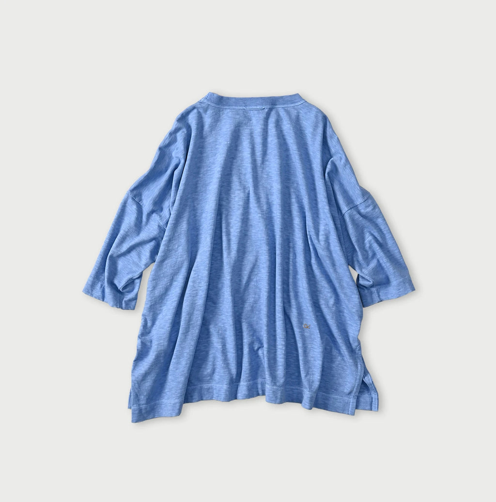45 Plant Dyed Tenjiku Big Slit T-shirt