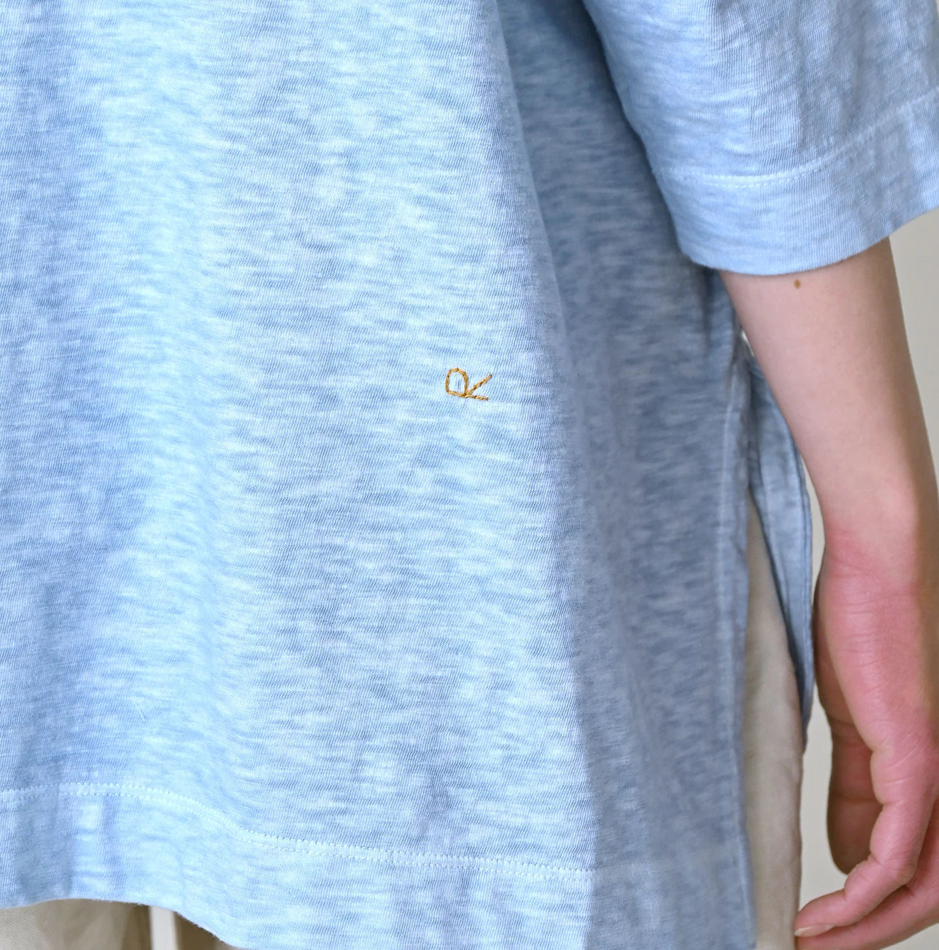 45 Plant Dyed Tenjiku Big Slit T-shirt