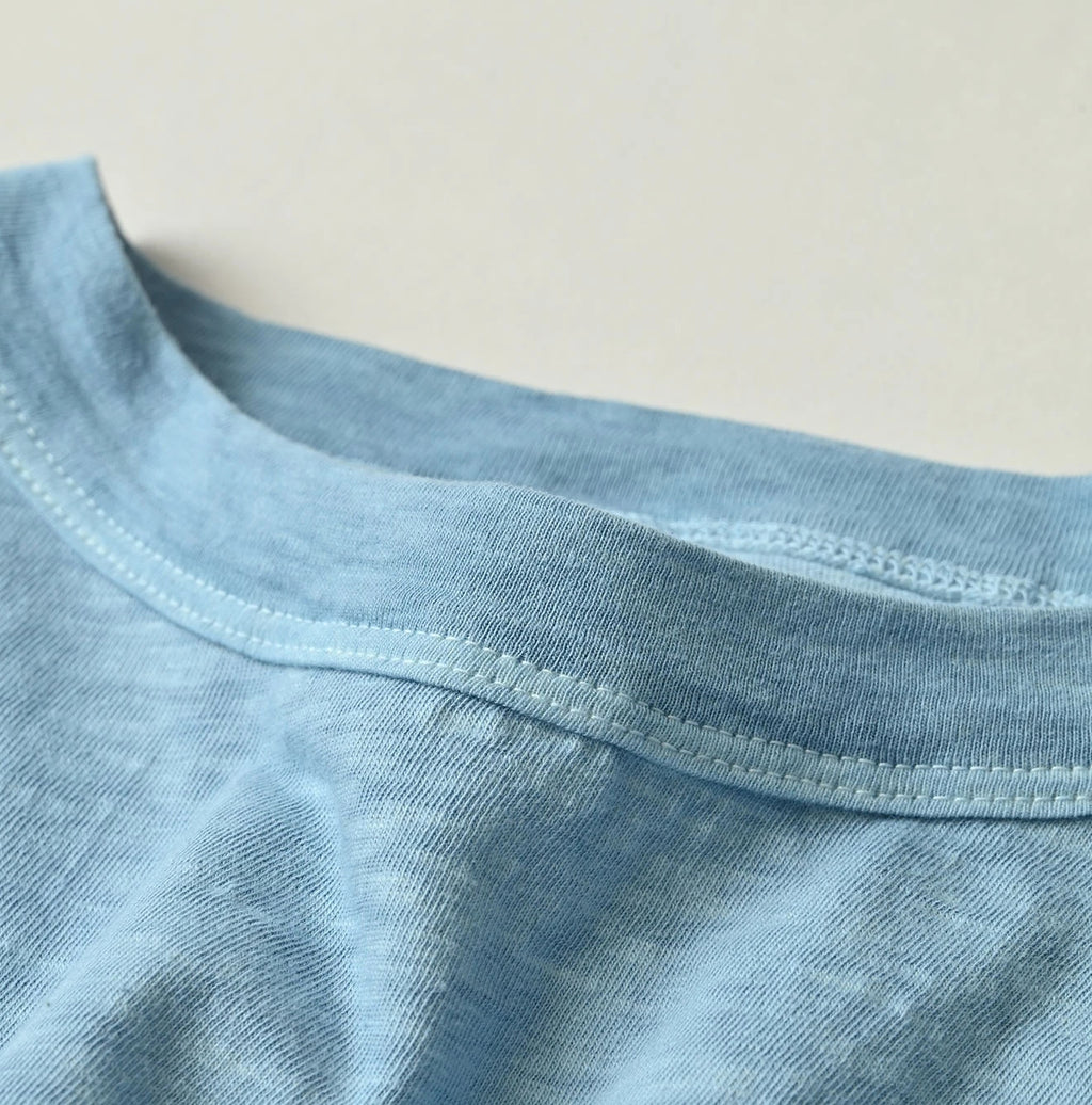 45 Plant Dyed Tenjiku Big Slit T-shirt