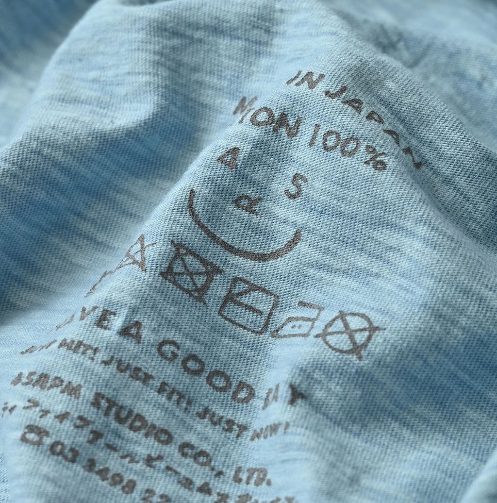 45 Plant Dyed Tenjiku Big Slit T-shirt