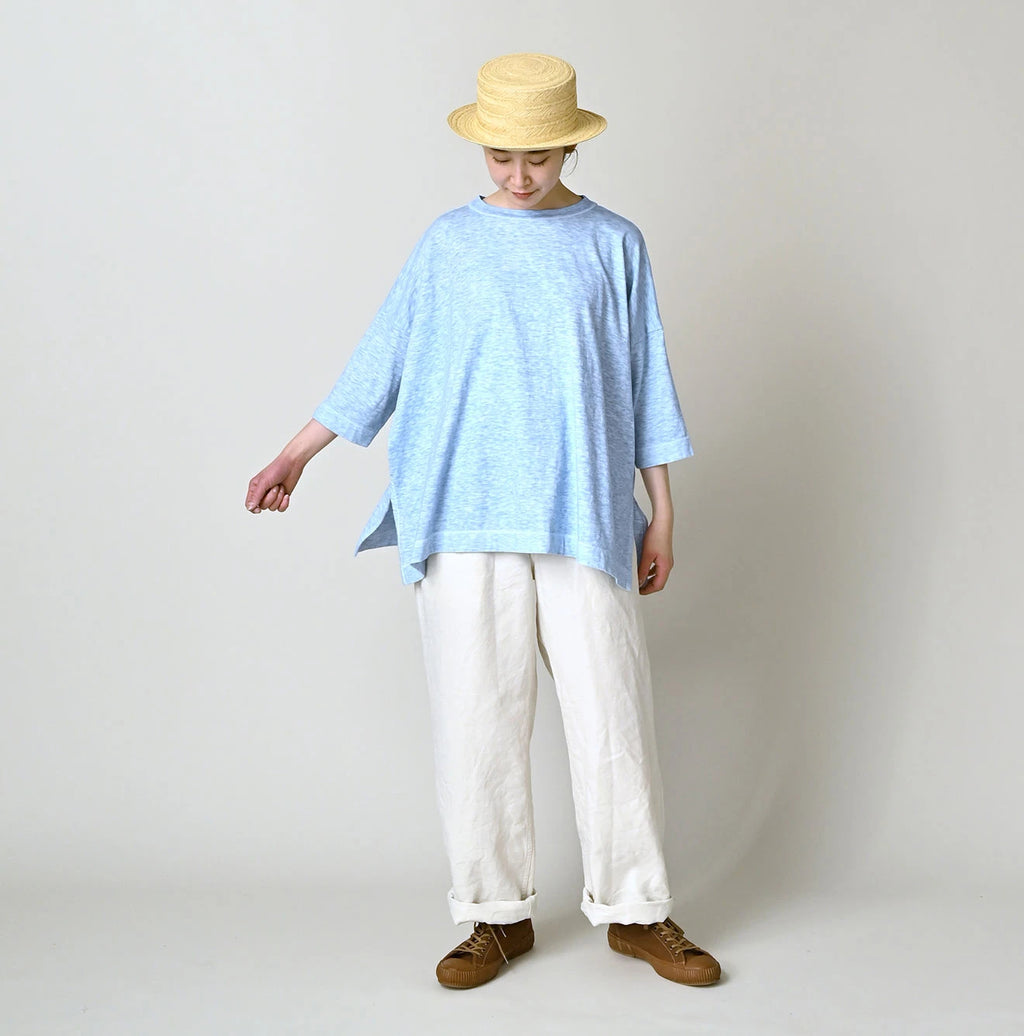 45 Plant Dyed Tenjiku Big Slit T-shirt