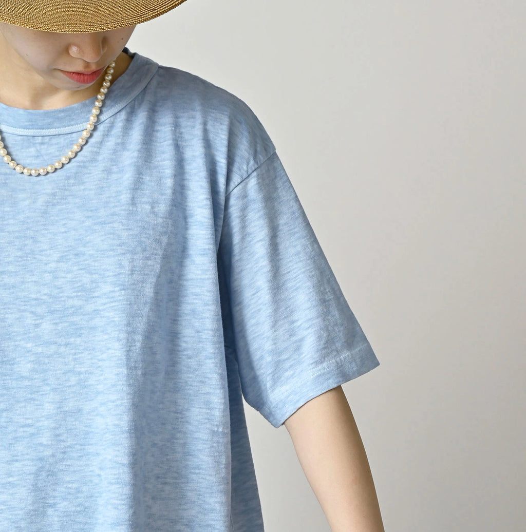 45 Plant Dyed Tenjiku 908 Ocean T-shirt
