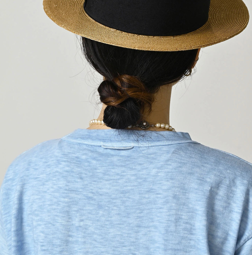 45 Plant Dyed Tenjiku 908 Ocean T-shirt