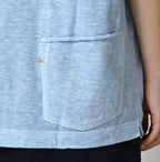 45 Plant Dyed Tenjiku 908 Ocean T-shirt
