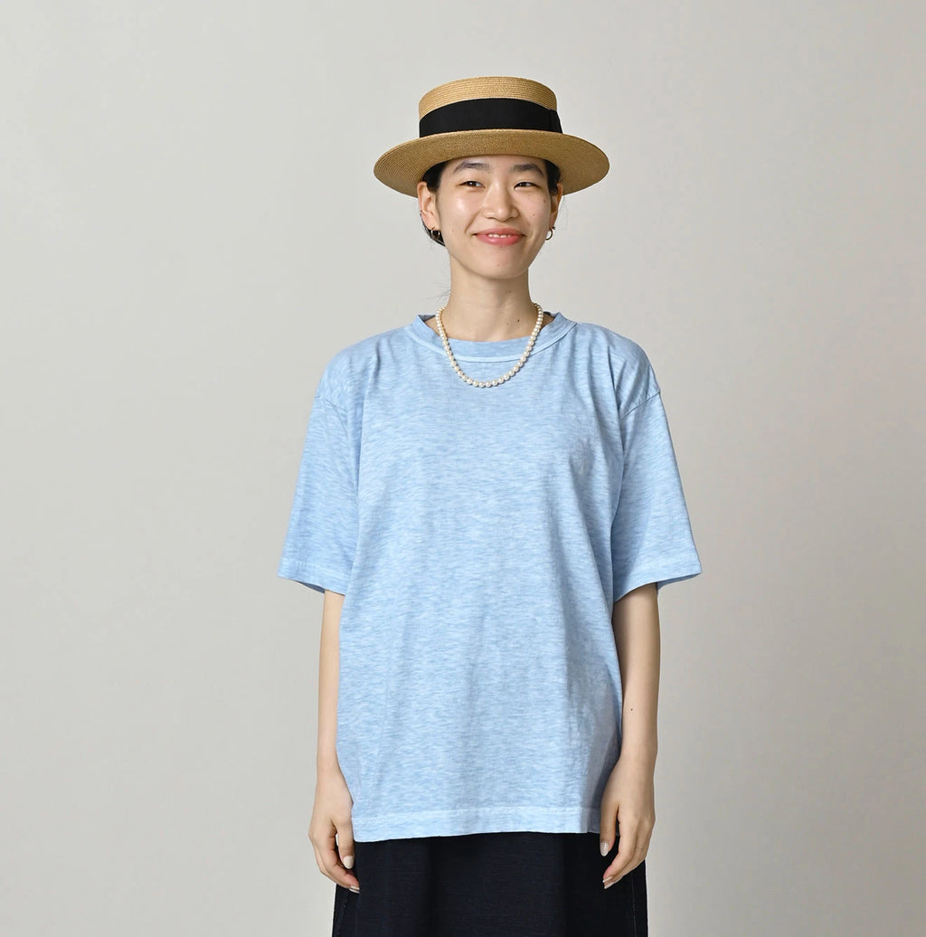45 Plant Dyed Tenjiku 908 Ocean T-shirt