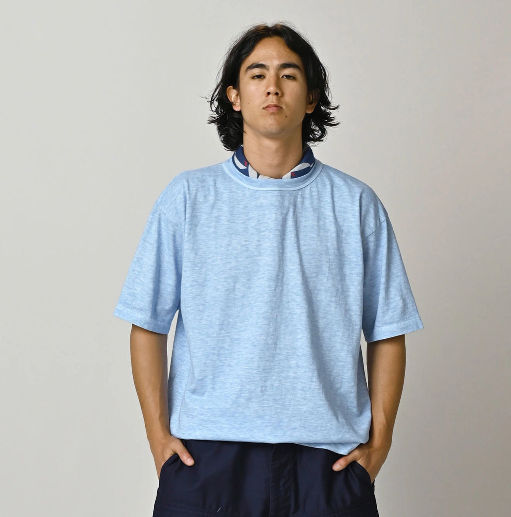 45 Plant Dyed Tenjiku 908 Ocean T-shirt
