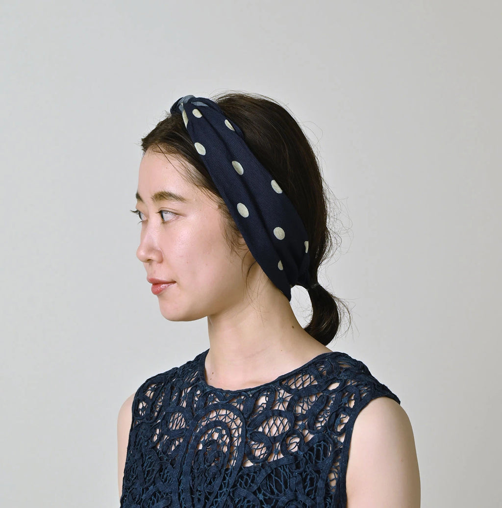 Indigo Australian Aya Polka Dot Bandana