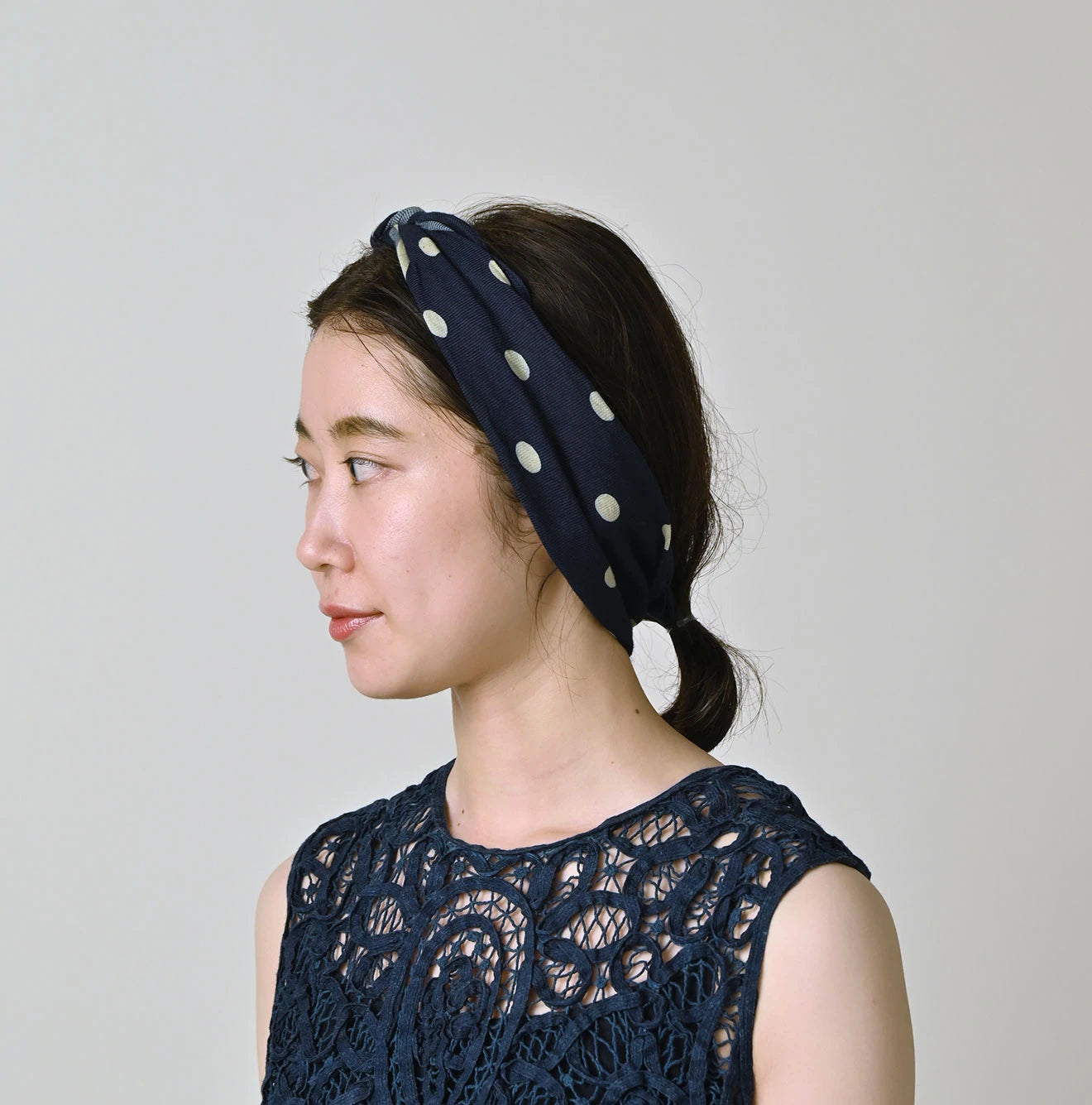 Indigo Australian Aya Polka Dot Bandana
