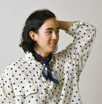 Indigo Australian Aya Polka Dot Bandana