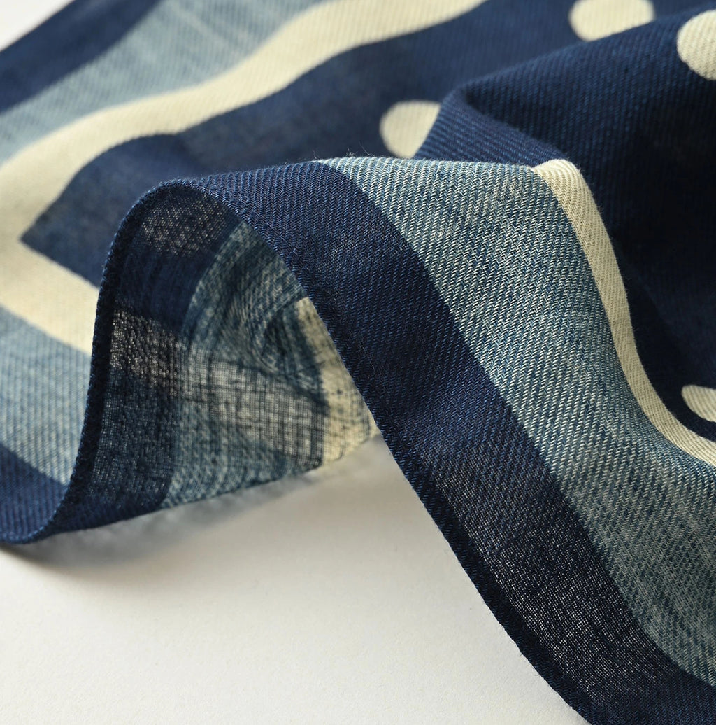 Indigo Australian Aya Polka Dot Bandana