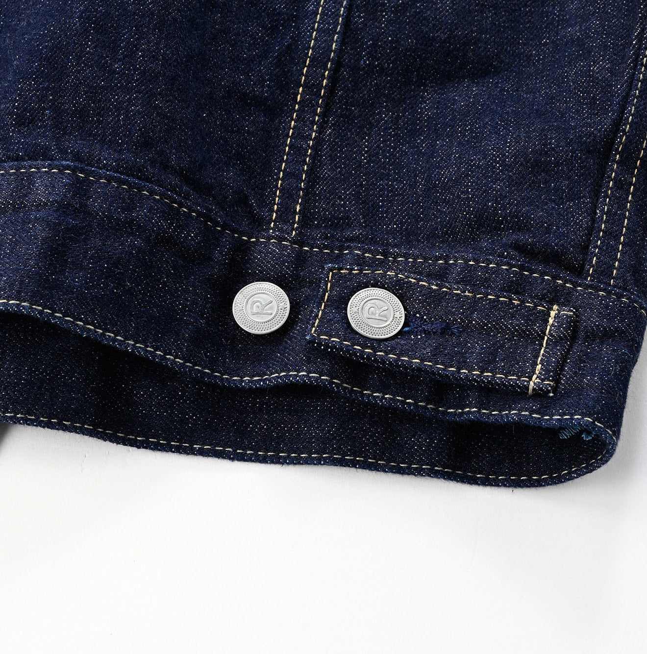 Futatabi 6.5 Ai Denim Sorahikohime Jacket Detail