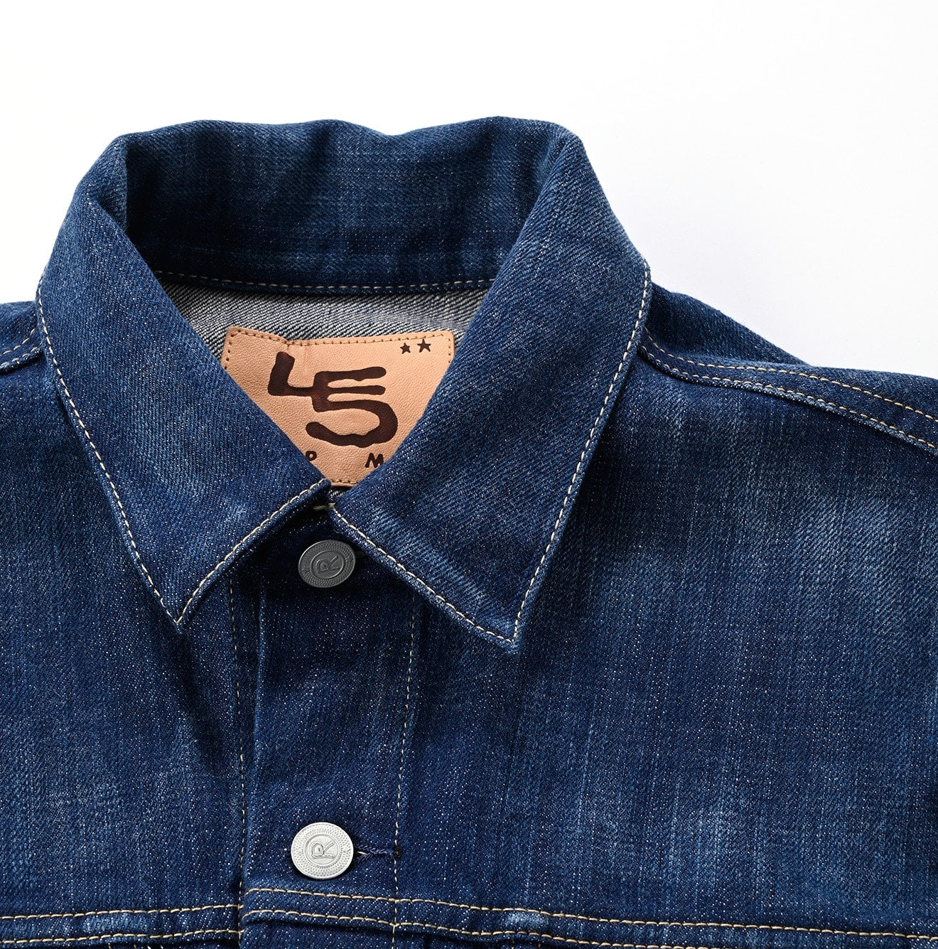 Futatabi 6.5 Ai Denim Sorahikohime Jacket Detail