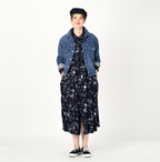 Futatabi 6.5 Ai Denim Sorahikohime Jacket Female Model