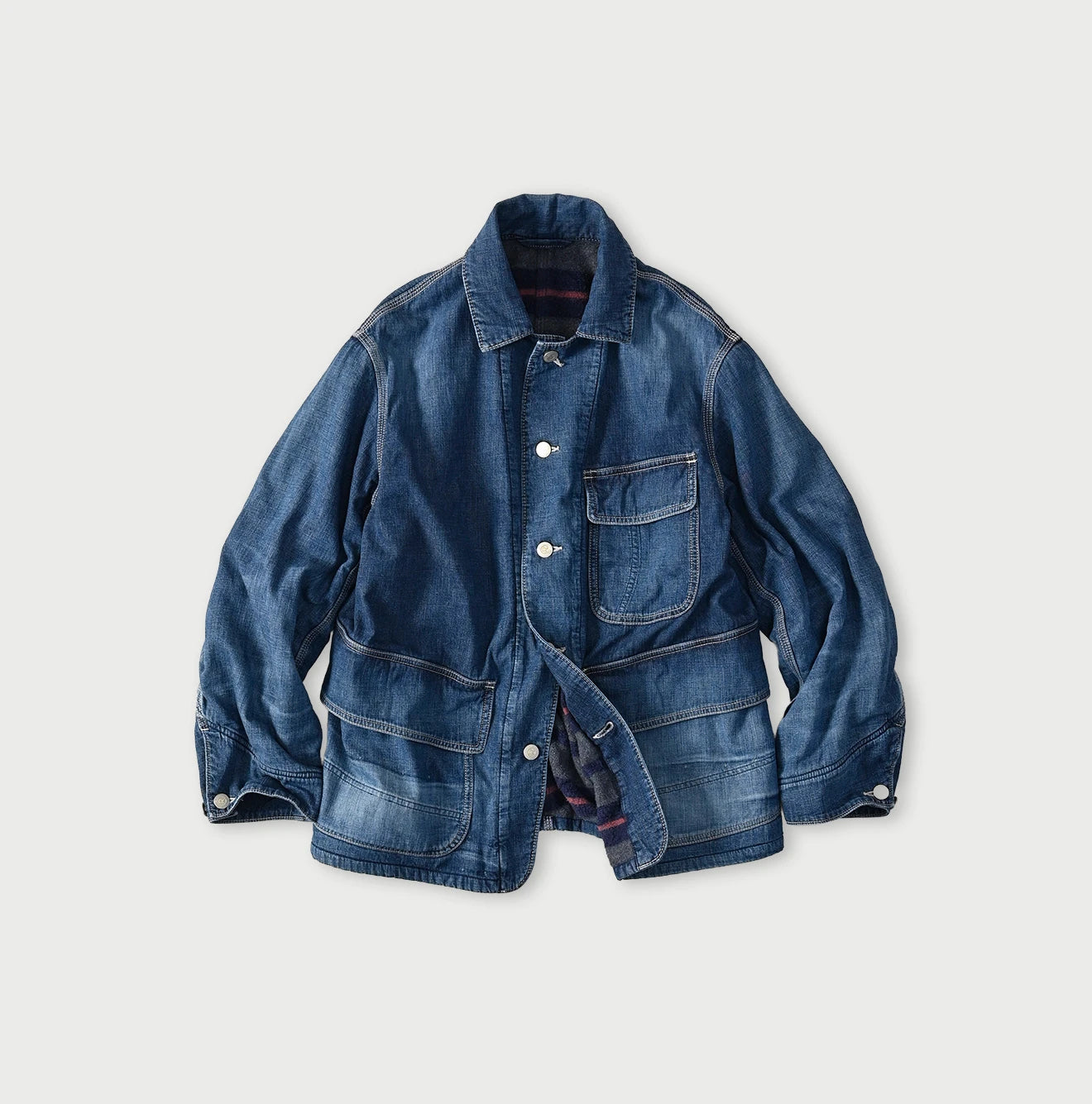 Komugi Denim x Rug Urake 908 Yama Coverall Distressed