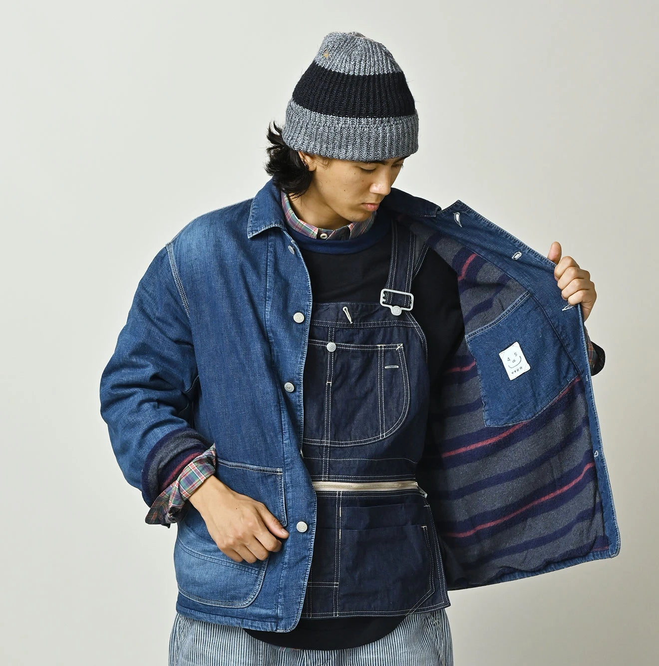 Komugi Denim x Rug Urake 908 Yama Coverall Distressed