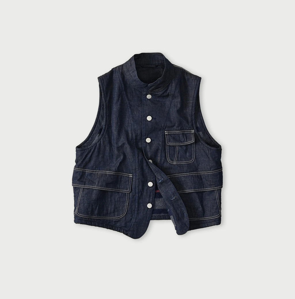 Komugi Denim x Rug Urake 908 Yama Vest Nou