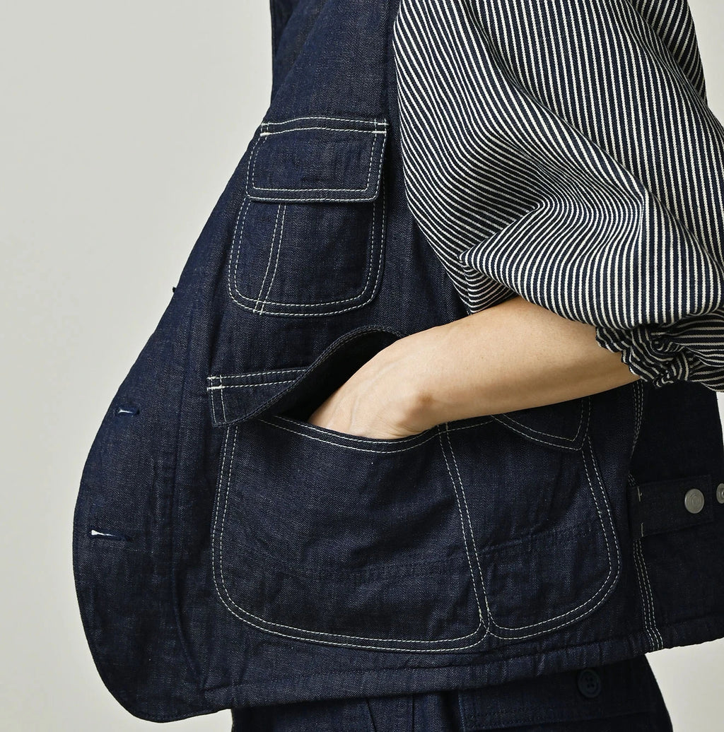 Komugi Denim x Rug Urake 908 Yama Vest Nou