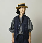 Komugi Denim x Rug Urake 908 Yama Vest Nou