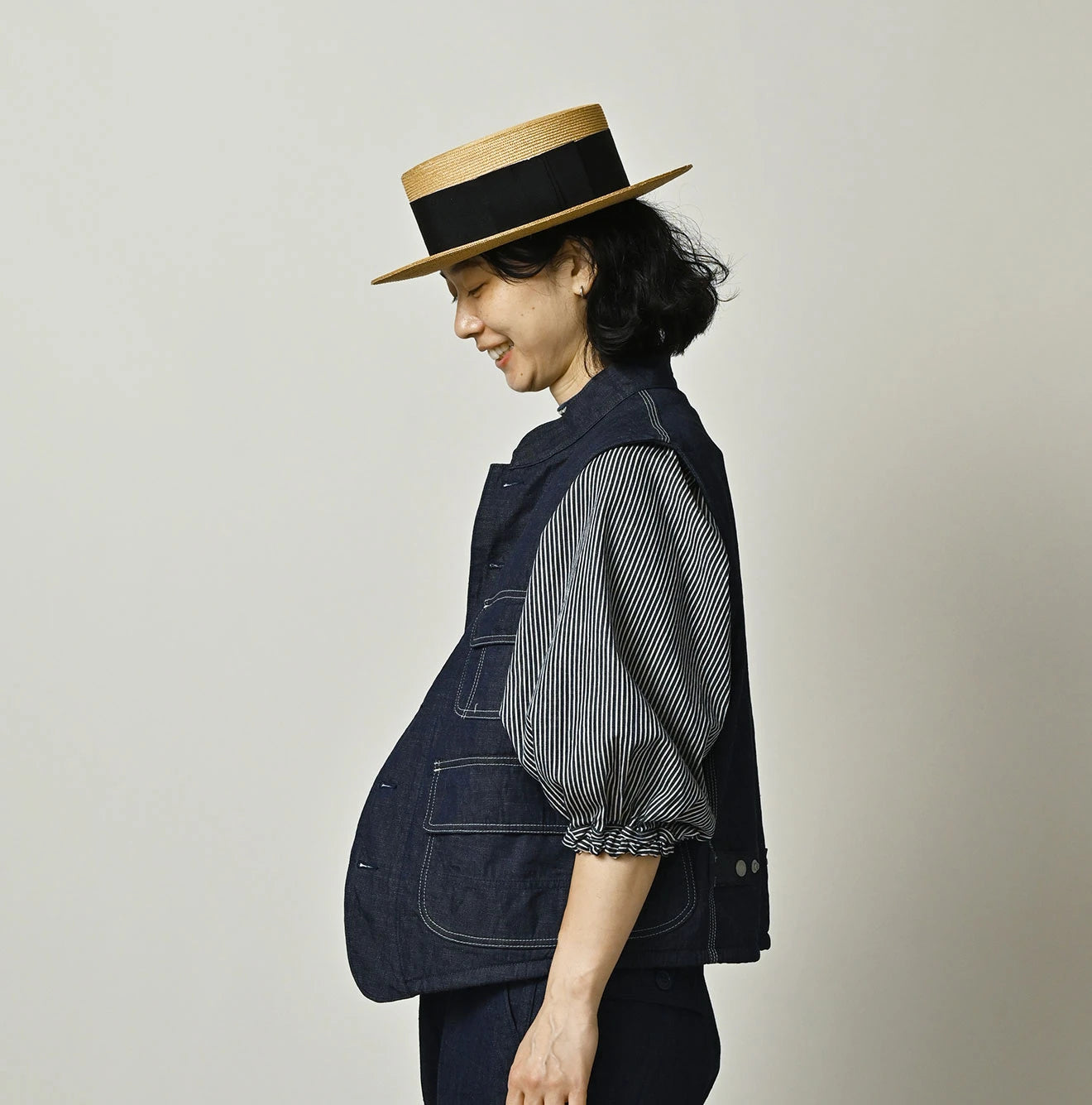 Komugi Denim x Rug Urake 908 Yama Vest Nou