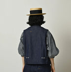 Komugi Denim x Rug Urake 908 Yama Vest Nou
