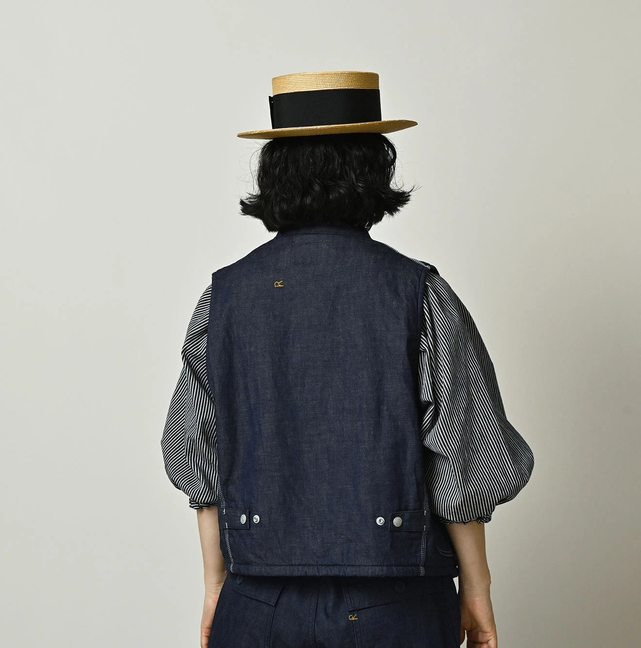 Komugi Denim x Rug Urake 908 Yama Vest Nou
