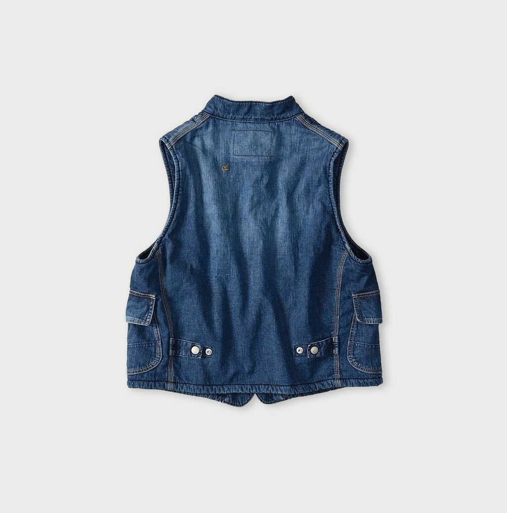 Komugi Denim x Rug Urake 908 Yama Vest Distressed