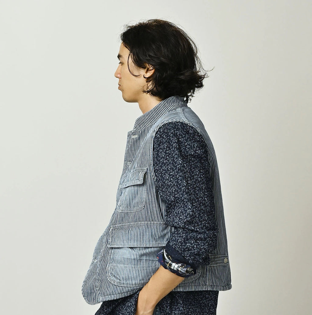 Komugi Denim x Rug Urake 908 Yama Vest Distressed