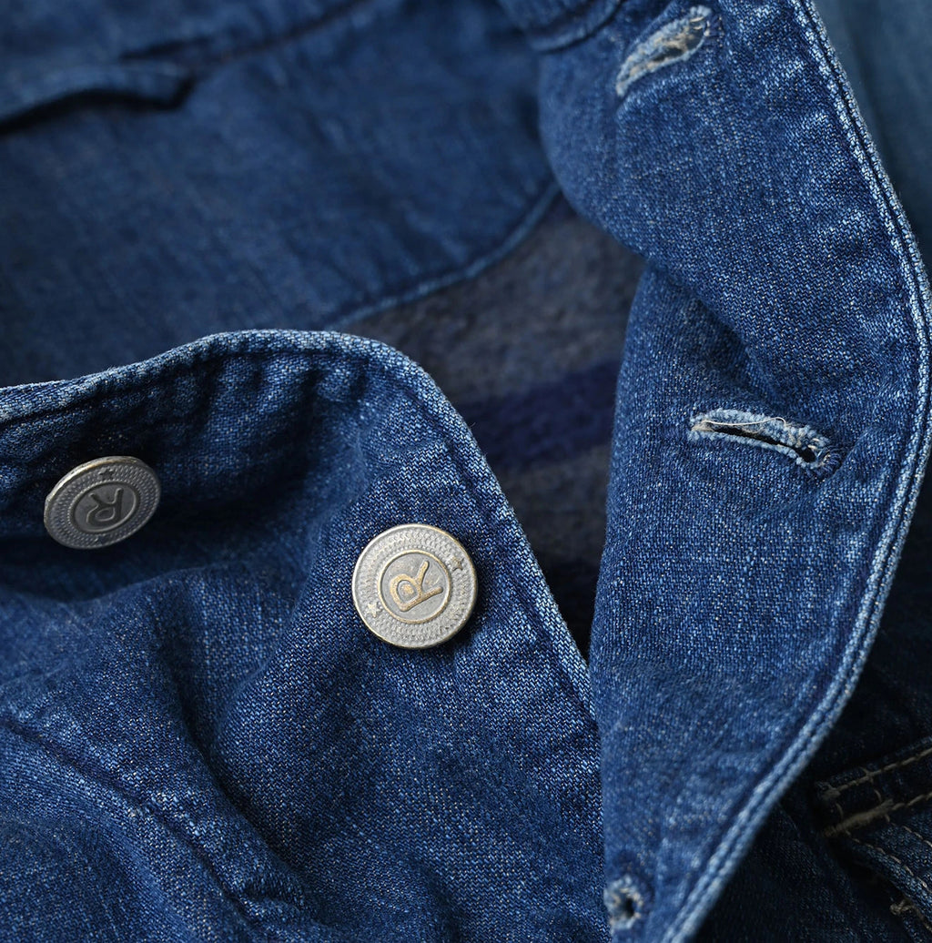 Komugi Denim x Rug Urake 908 Yama Vest Distressed