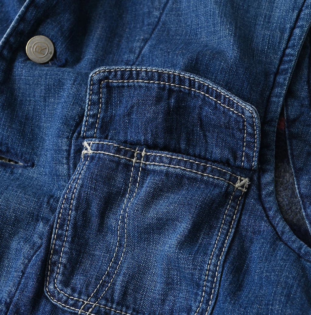 Komugi Denim x Rug Urake 908 Yama Vest Distressed