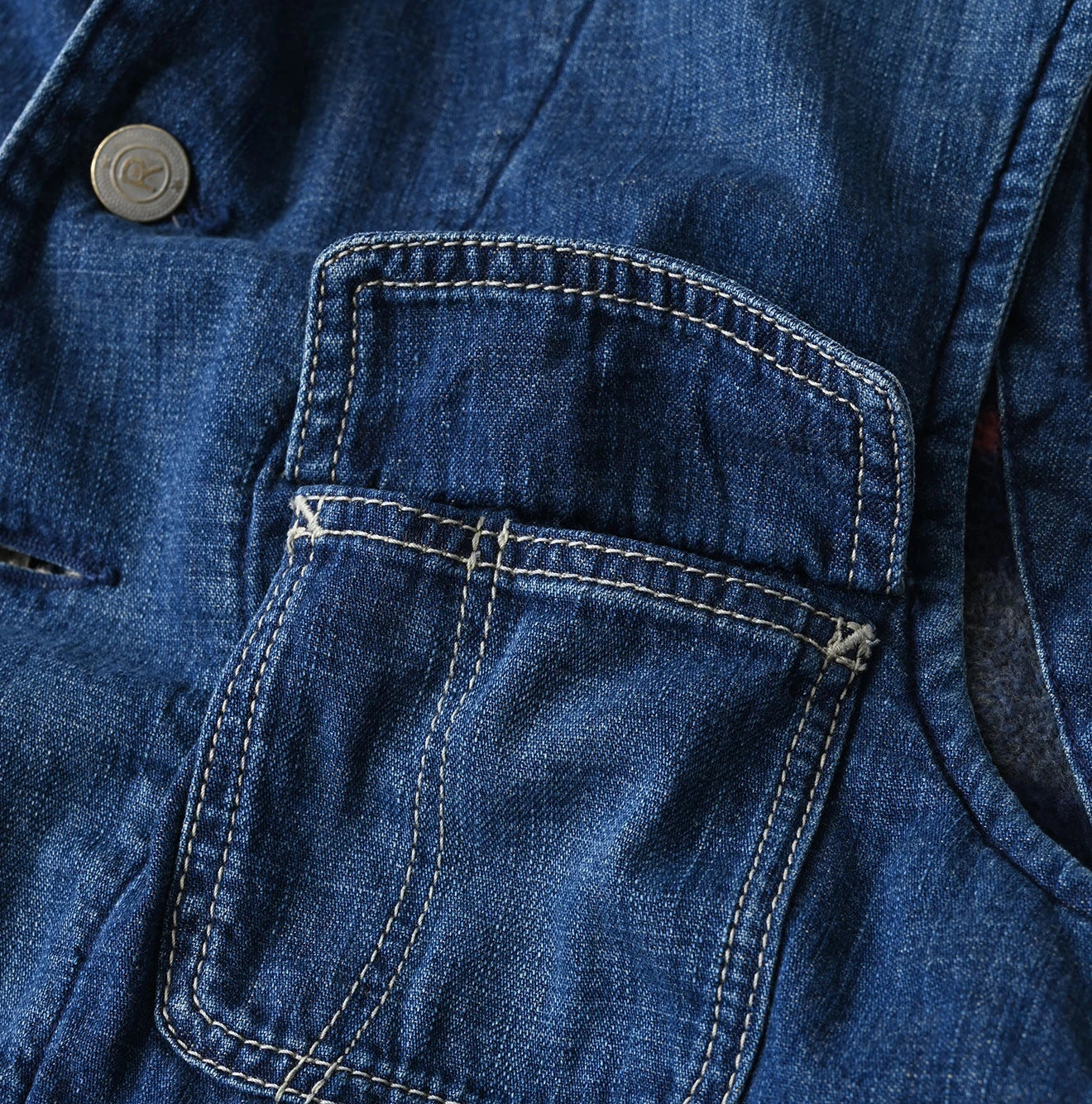 Komugi Denim x Rug Urake 908 Yama Vest Distressed