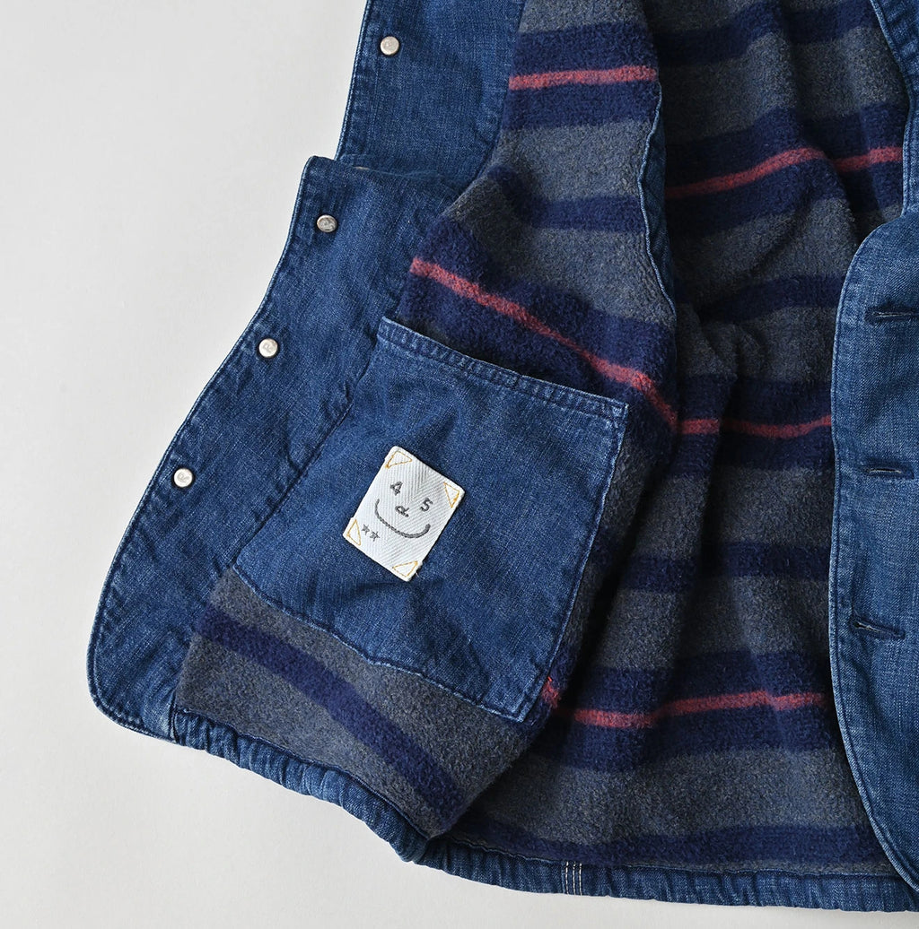 Komugi Denim x Rug Urake 908 Yama Vest Distressed