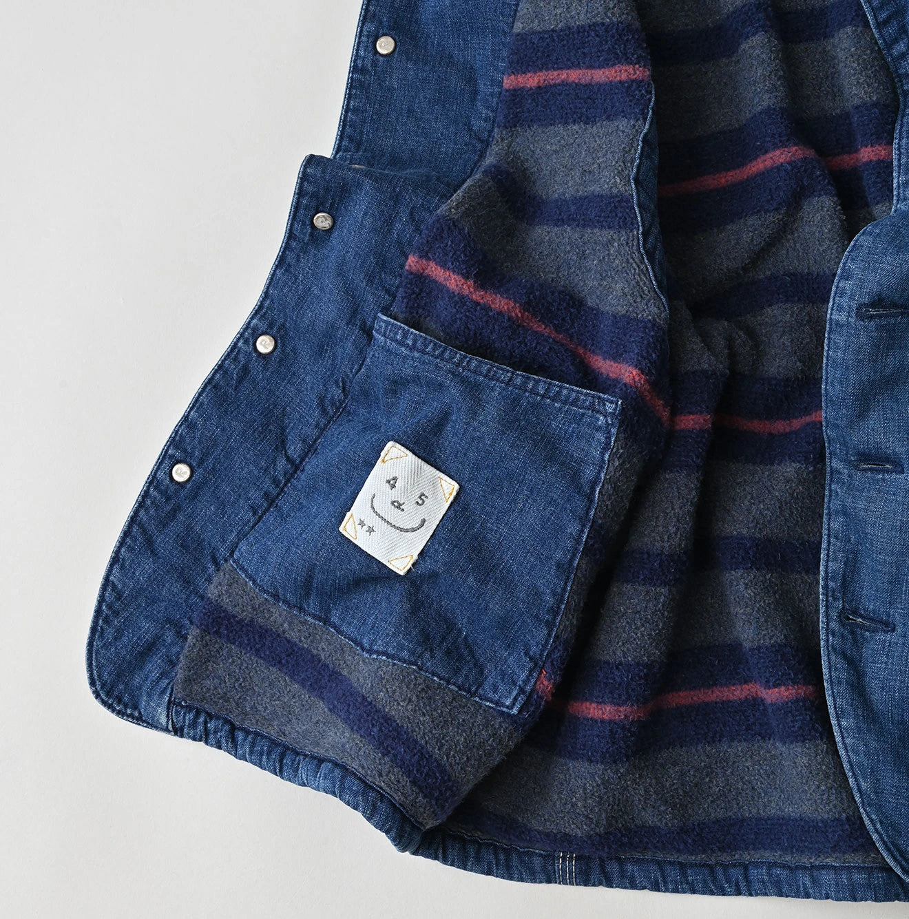 Komugi Denim x Rug Urake 908 Yama Vest Distressed
