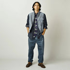 Komugi Denim x Rug Urake 908 Yama Vest Distressed