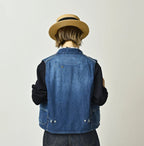 Komugi Denim x Rug Urake 908 Yama Vest Distressed