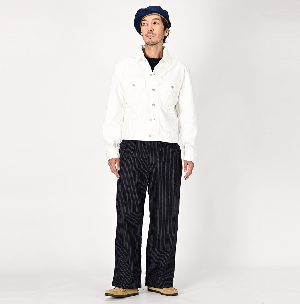 Rye Mugi Denim 908 Hikohime Jacket White Male Model