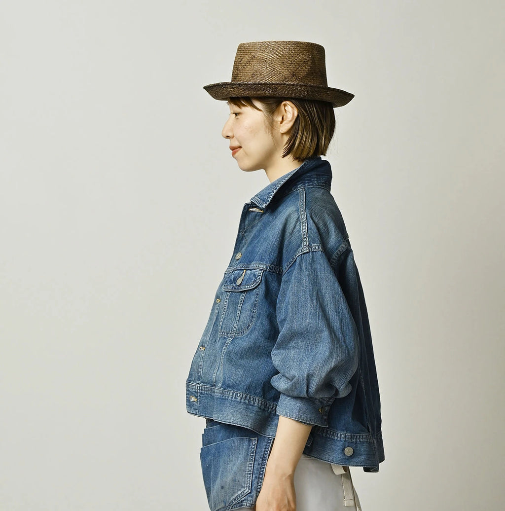 Komugi Denim Annie Bolero G Jacket Distressed