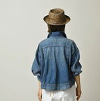 Komugi Denim Annie Bolero G Jacket Distressed