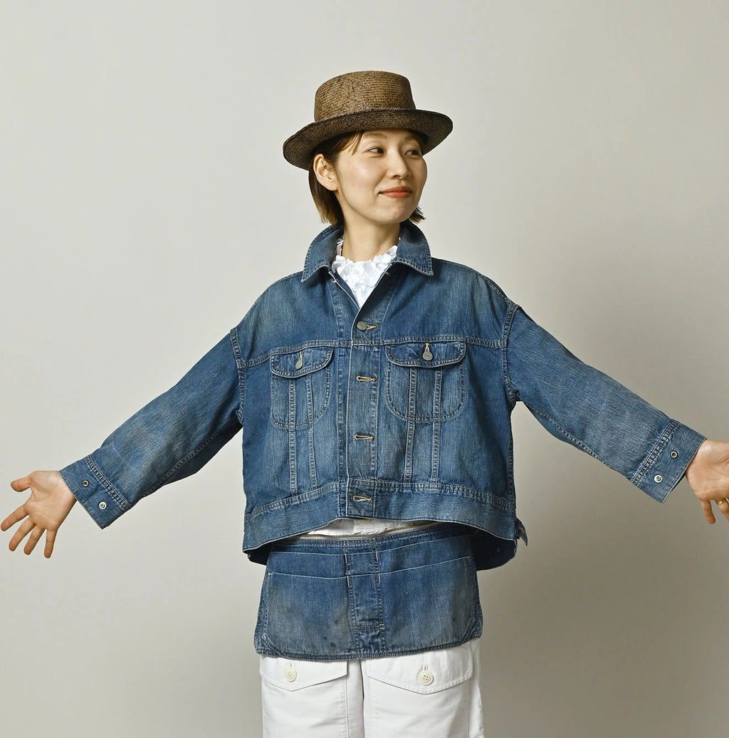Komugi Denim Annie Bolero G Jacket Distressed