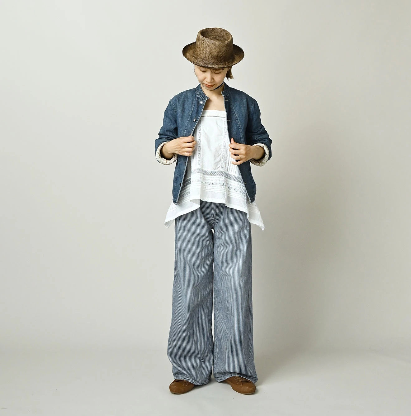 Komugi Denim x Quilt Petit Coverall Zyu