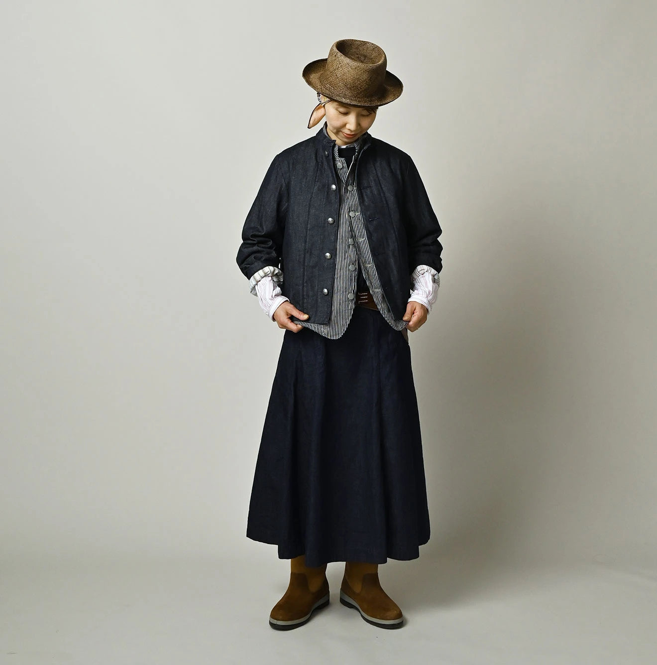 Komugi Denim x Quilt Petit Coverall Nou