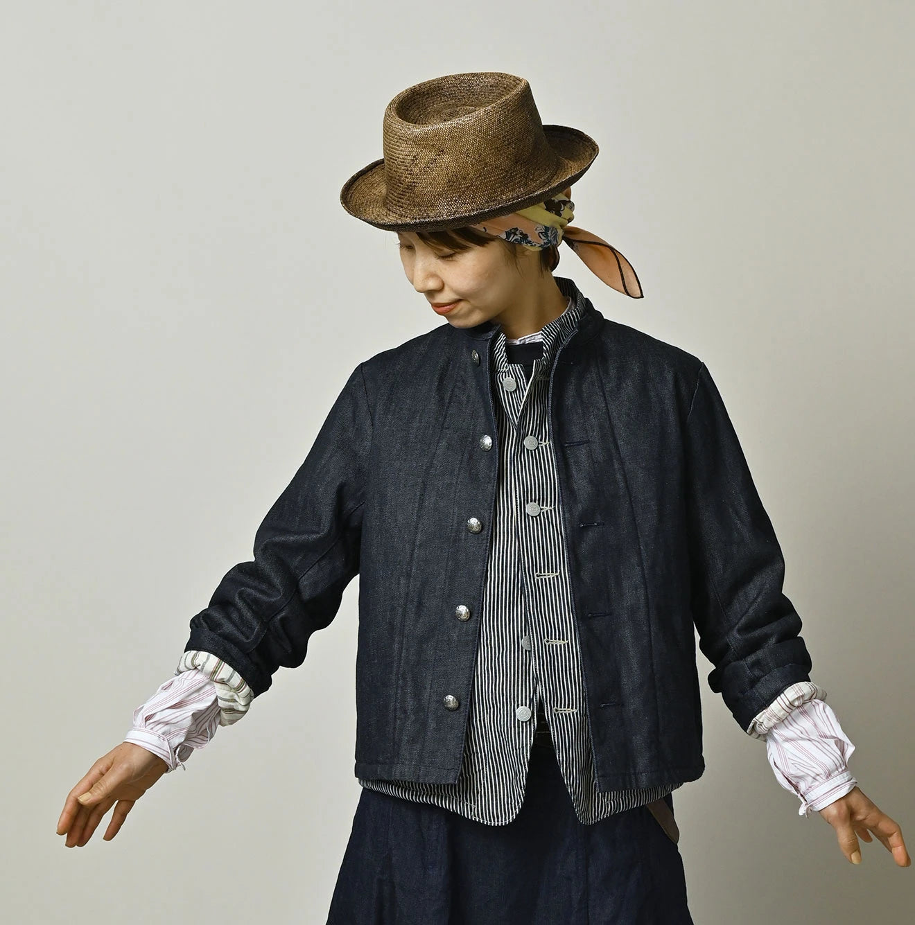 Komugi Denim x Quilt Petit Coverall Nou