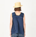 Ai Khadi Lace de No Sleeve T-shirt Female Model