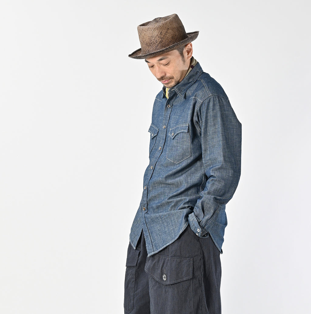Ruri Dungaree Denim 908 Eastern Shirt Nou Male Model