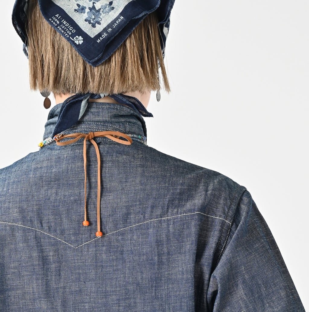 Ruri Dungaree Denim 908 Eastern Shirt Nou Detail