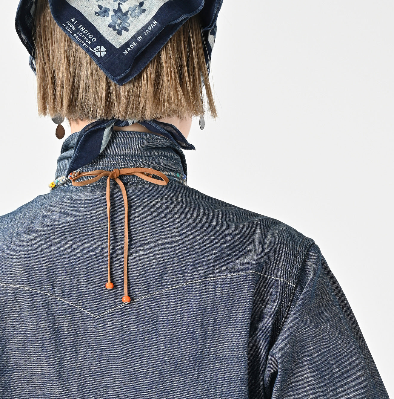 Ruri Dungaree Denim 908 Eastern Shirt Nou Detail